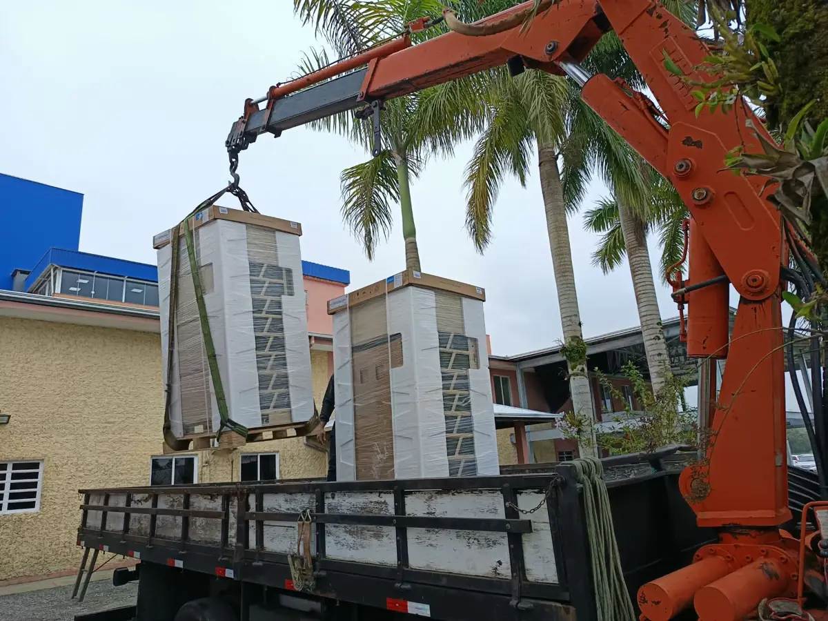 Munck içando condensadoras de ar-condicionado embaladas
